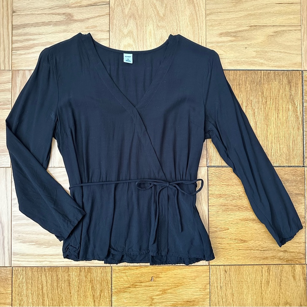 Old Navy Faux Wrap Blouse